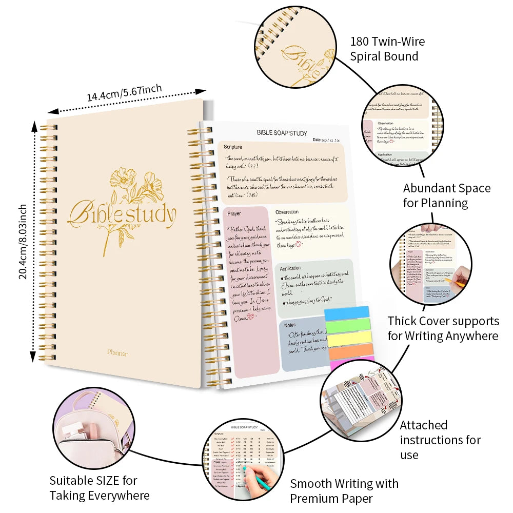 Daily Bible Study Journal - S.O.A.P Method Bible Study Supplies
